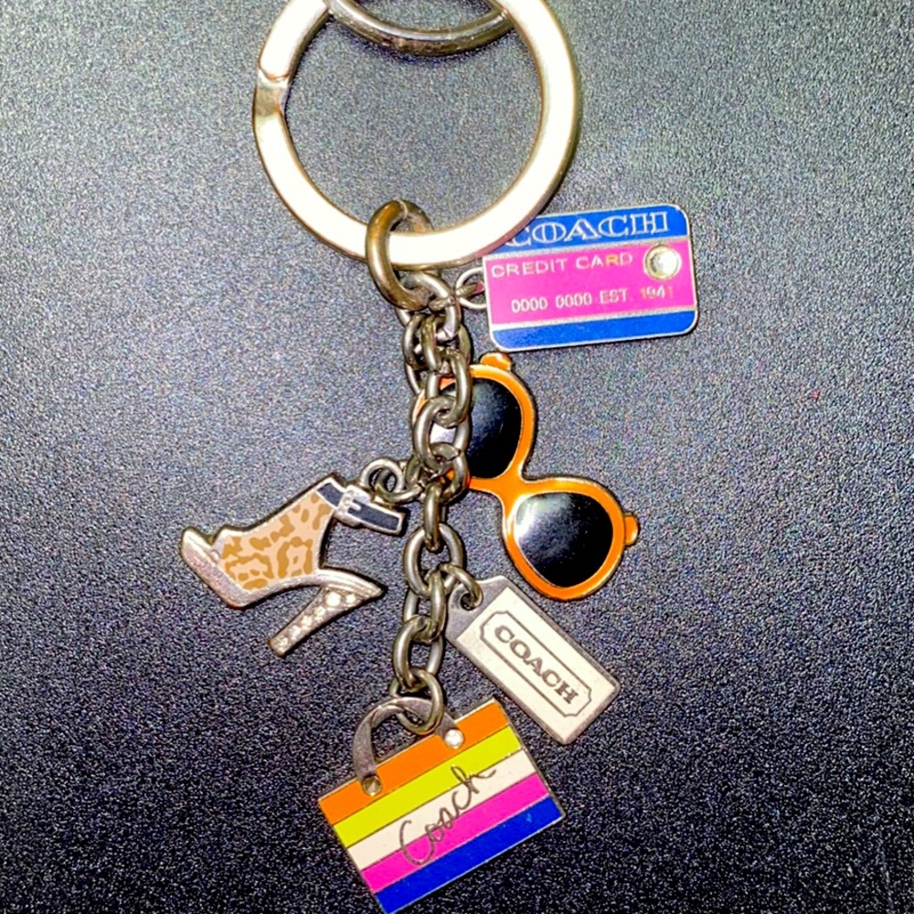 Bright and Colorful Coach Shopping Keychain